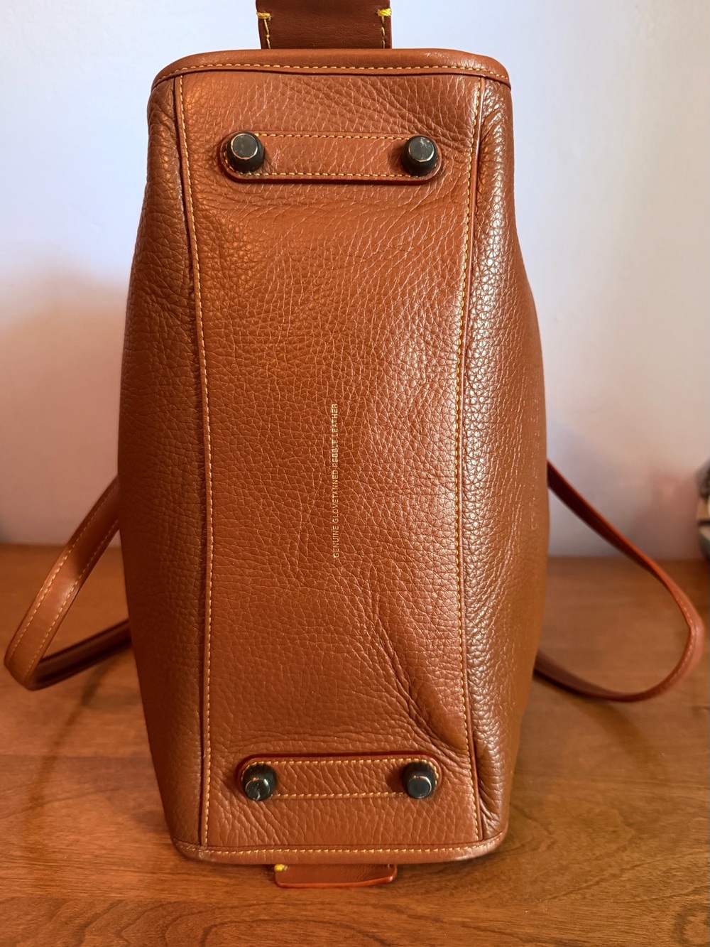 Coach 1941 Rogue 30 Pebbled Leather Satchel 38124 Saddle Brown Gunmetal - Picture 7 of 10